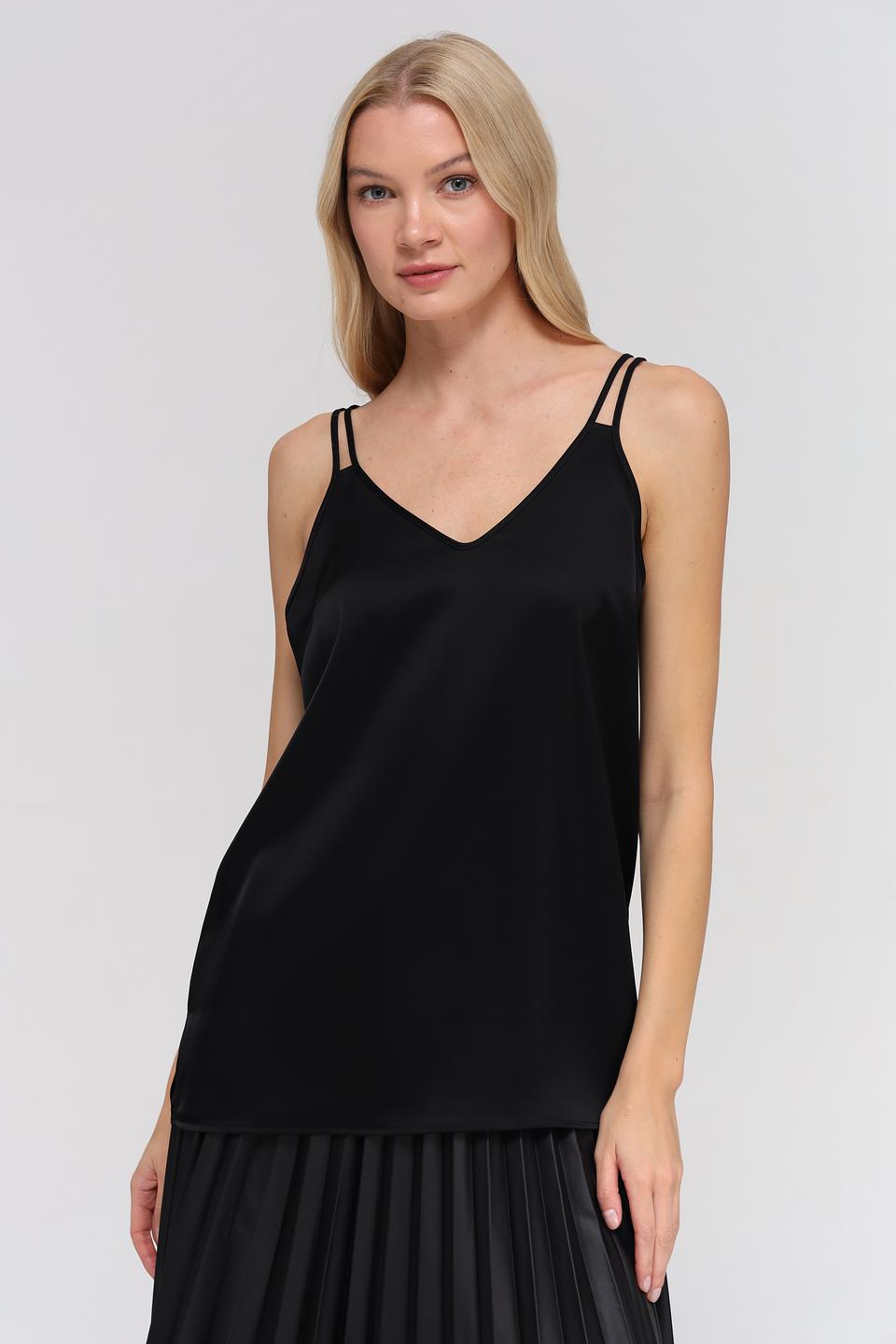 Топ Marc Cain чёрный на бретелях