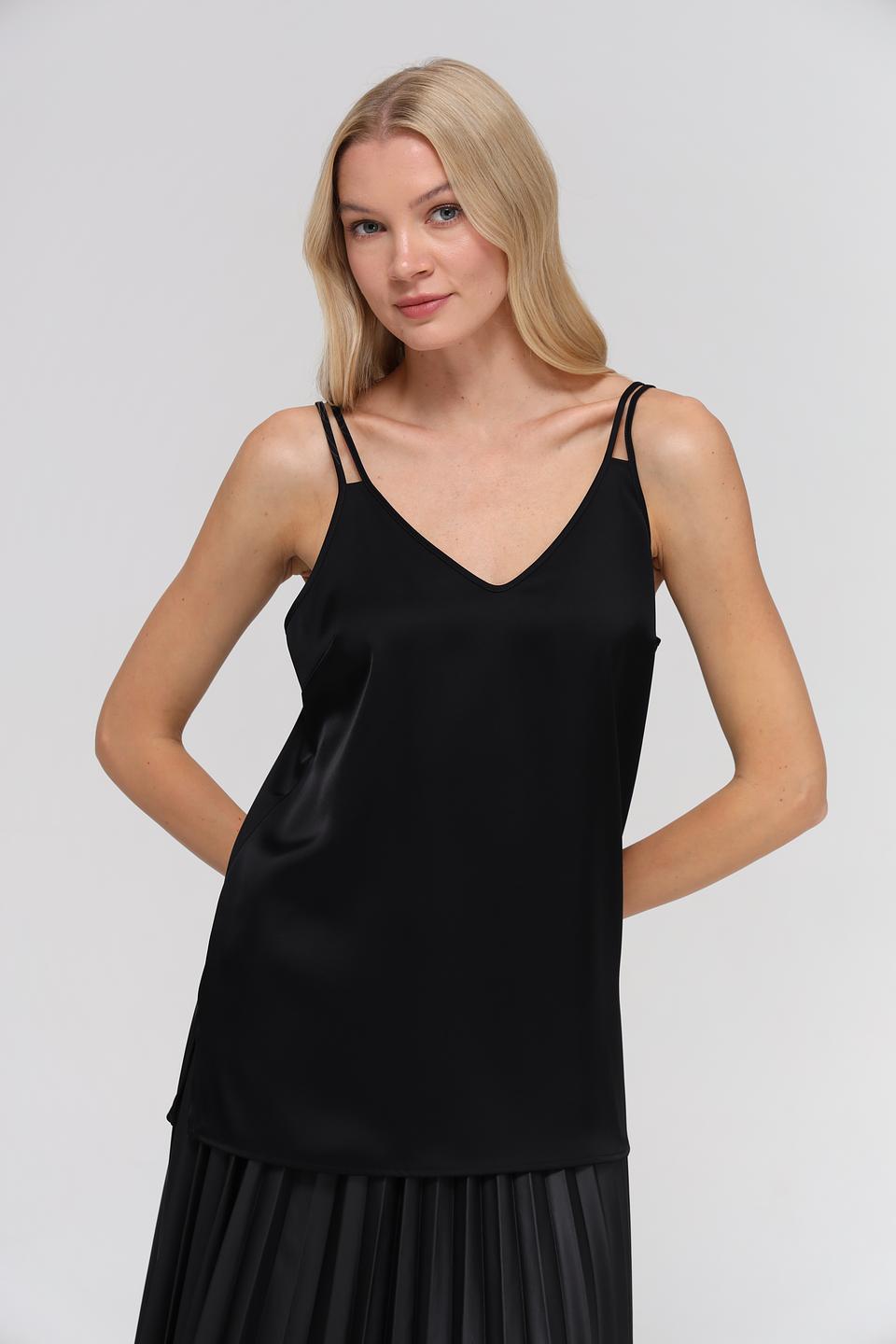 Топ Marc Cain чёрный на бретелях