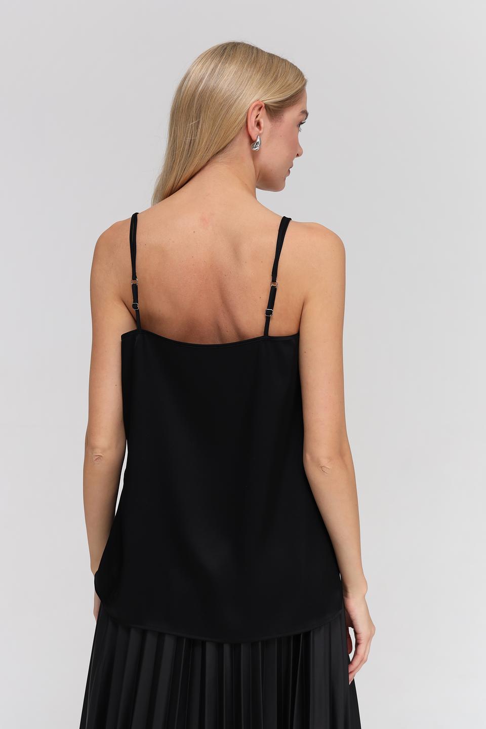 Топ Marc Cain чёрный на бретелях