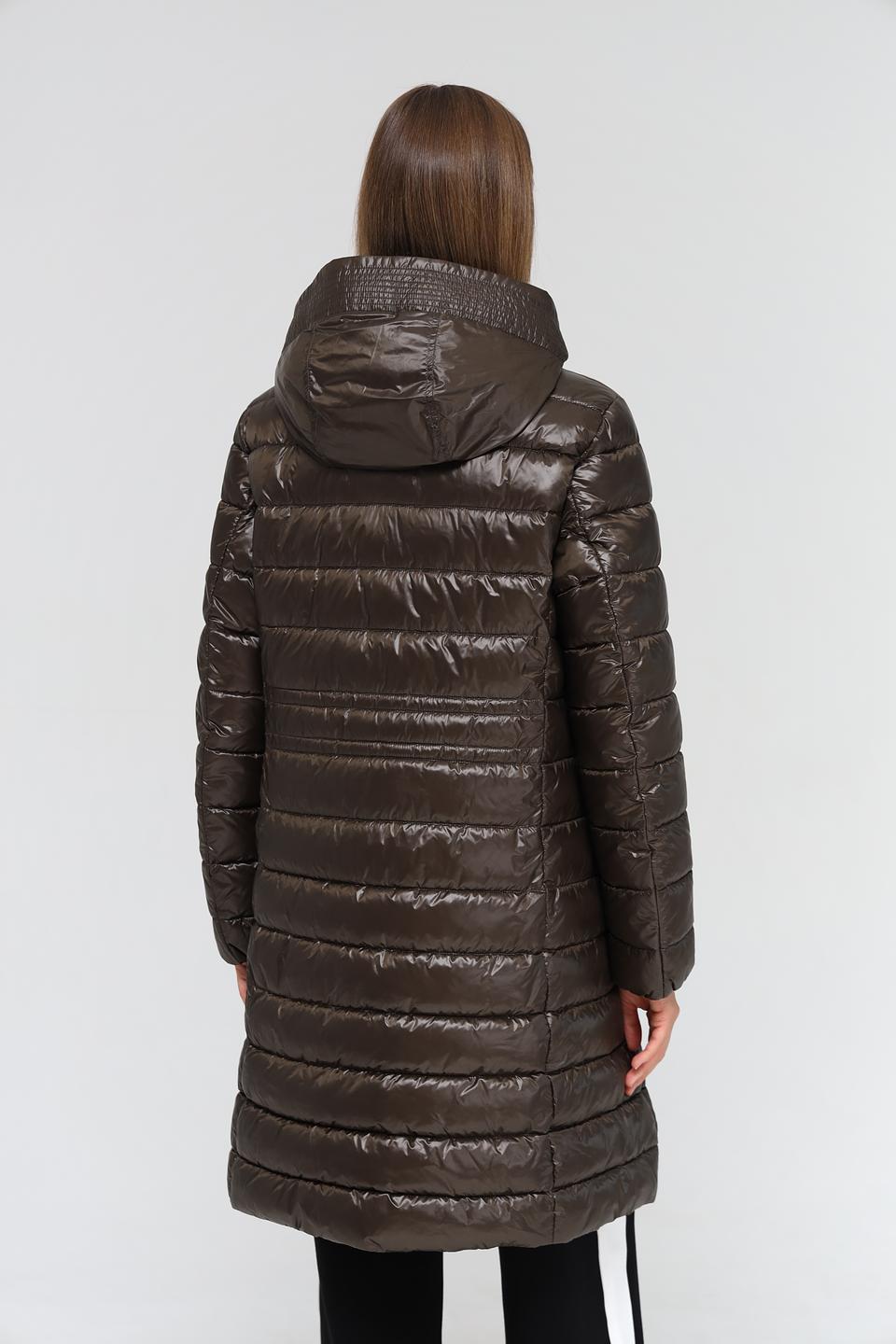 Пальто Marc Cain стеганое оливковое