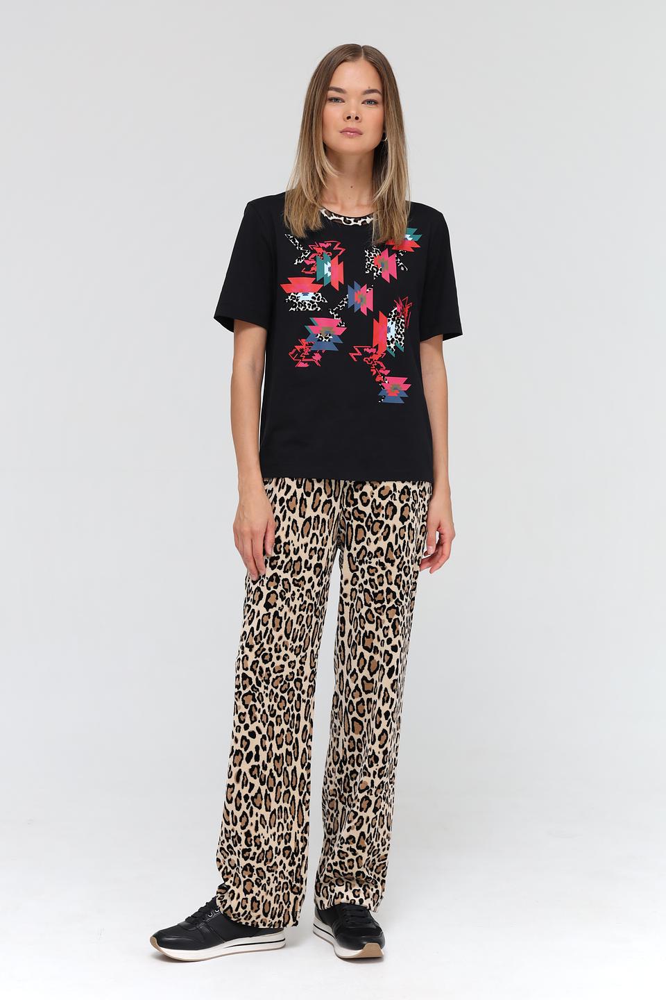 Футболка Marc Cain с принтом чёрная