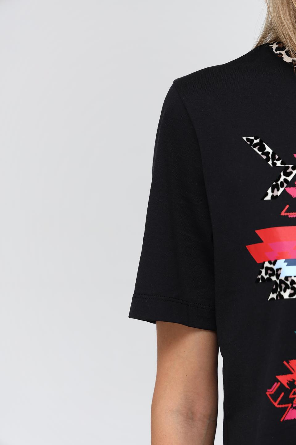 Футболка Marc Cain с принтом чёрная