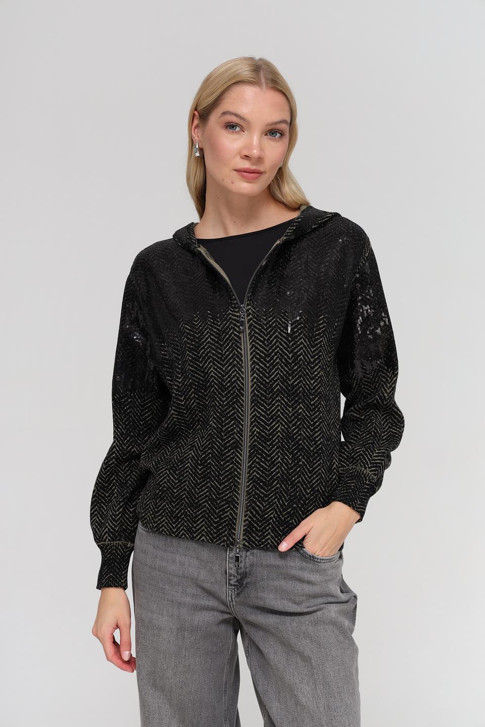 Жакет Monari с пайетками чёрный