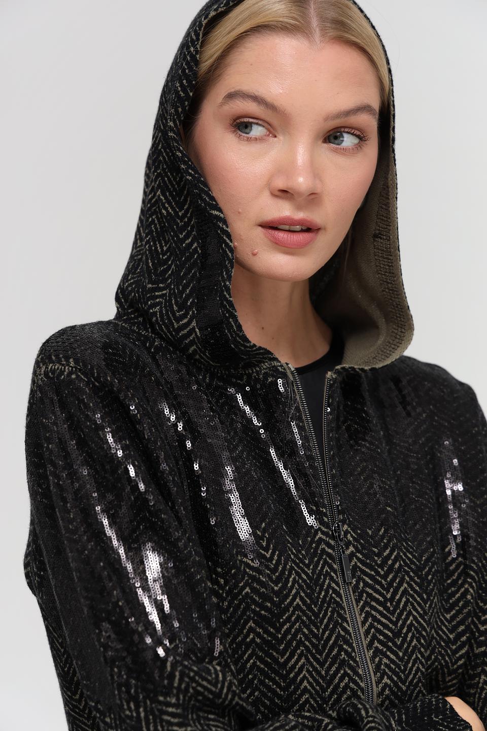 Жакет Monari с пайетками чёрный