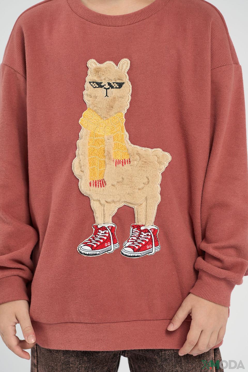 Джемпер Choupette с ламой розовый