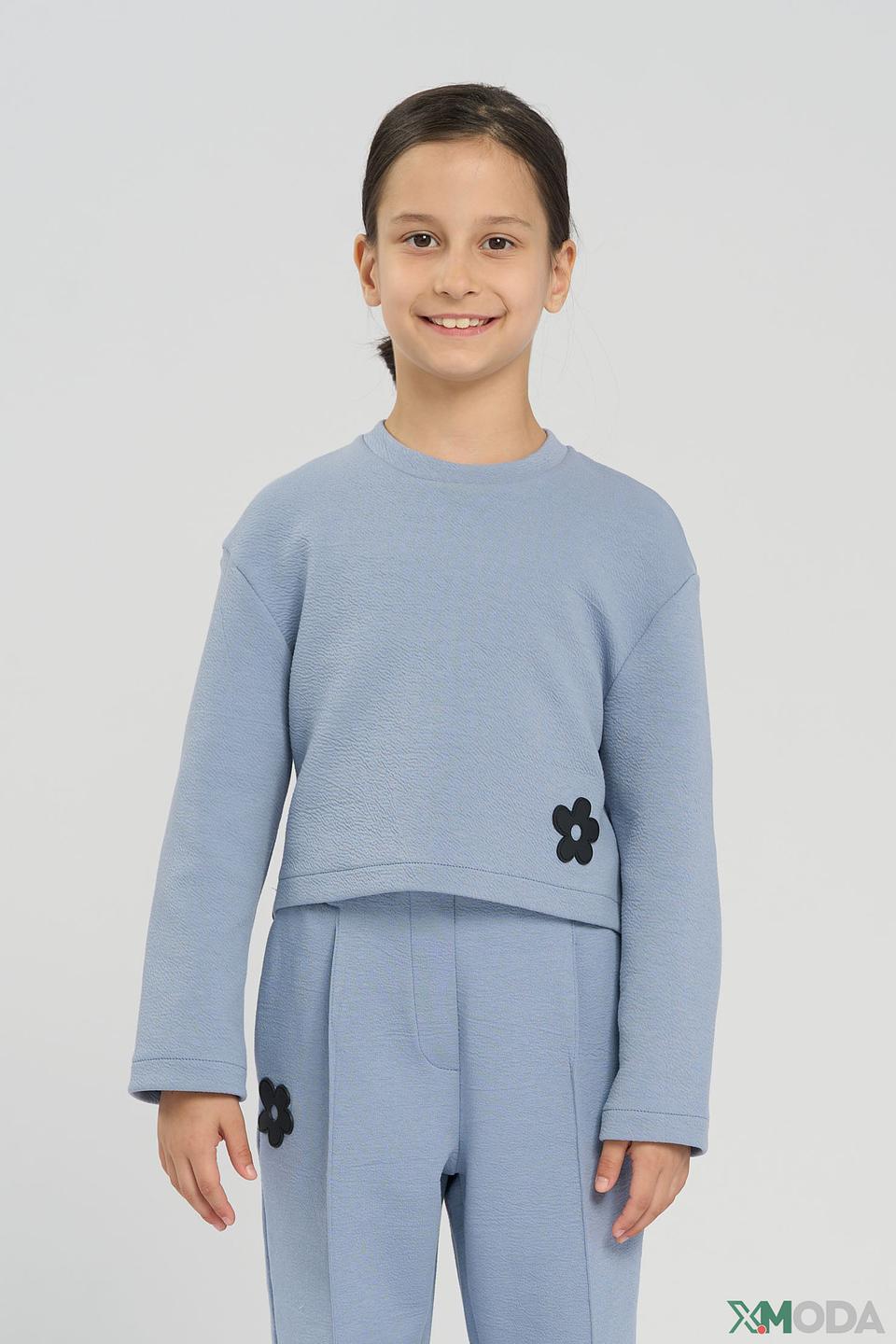 Джемпер Choupette с цветком голубой