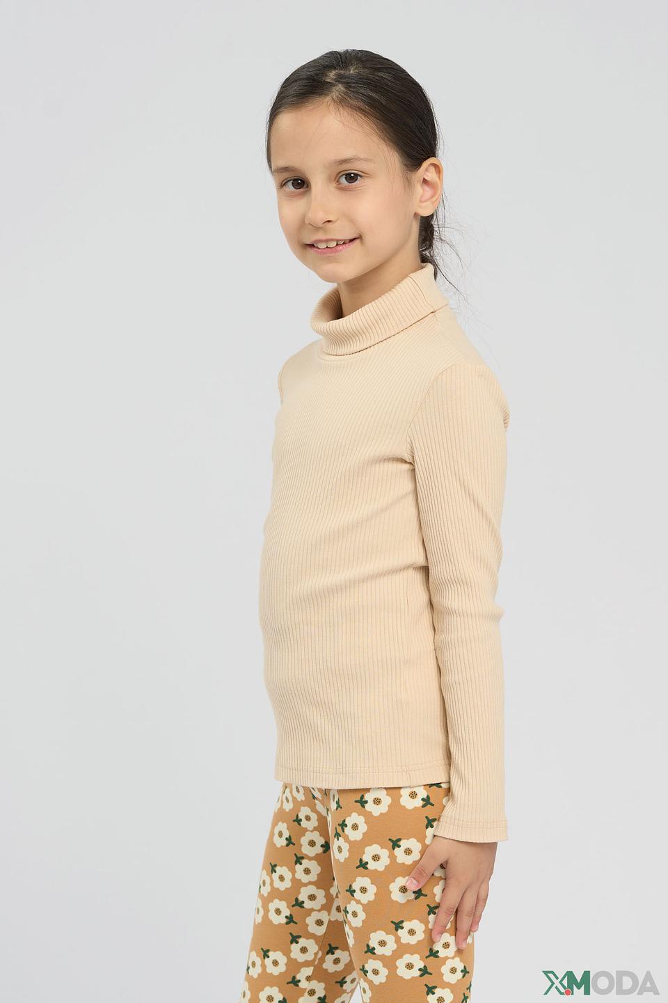 Детская водолазка Choupette, бежевый, в рубчик