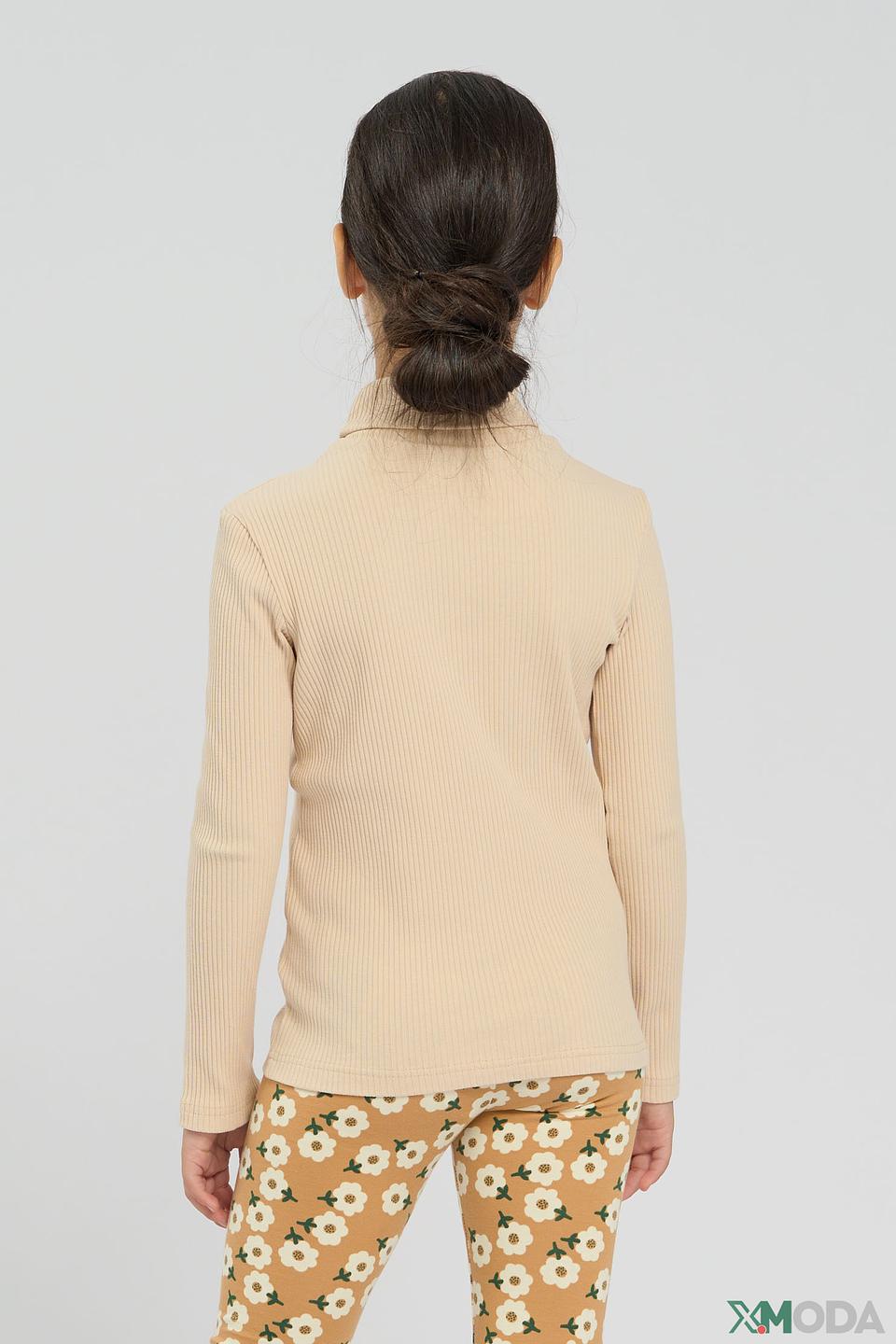 Детская водолазка Choupette, бежевый, в рубчик