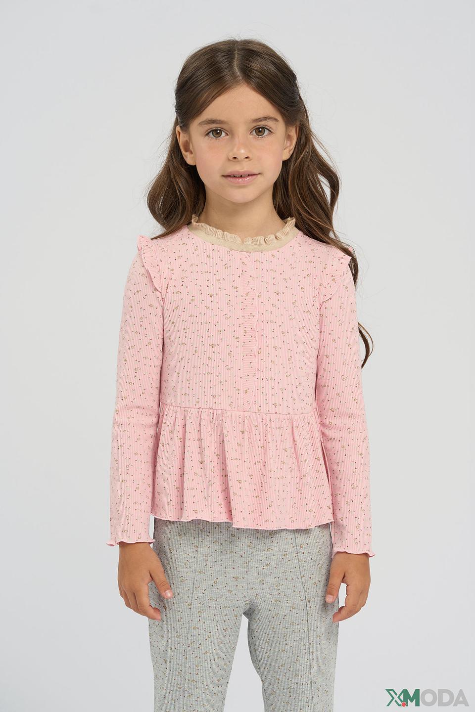 Блуза Choupette дев. с рюшами розовый