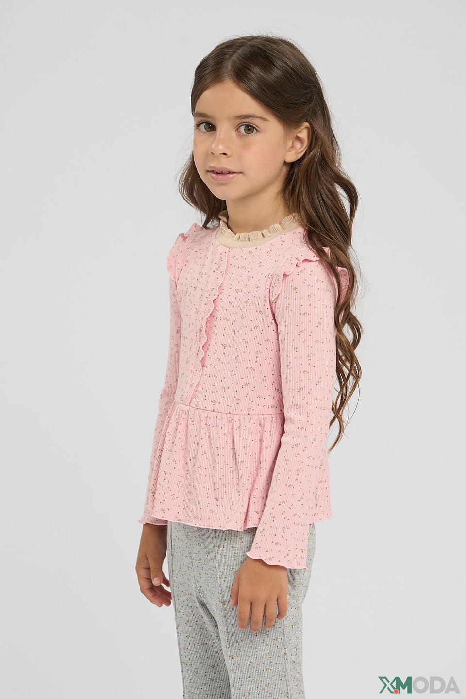 Блуза Choupette дев. с рюшами розовый