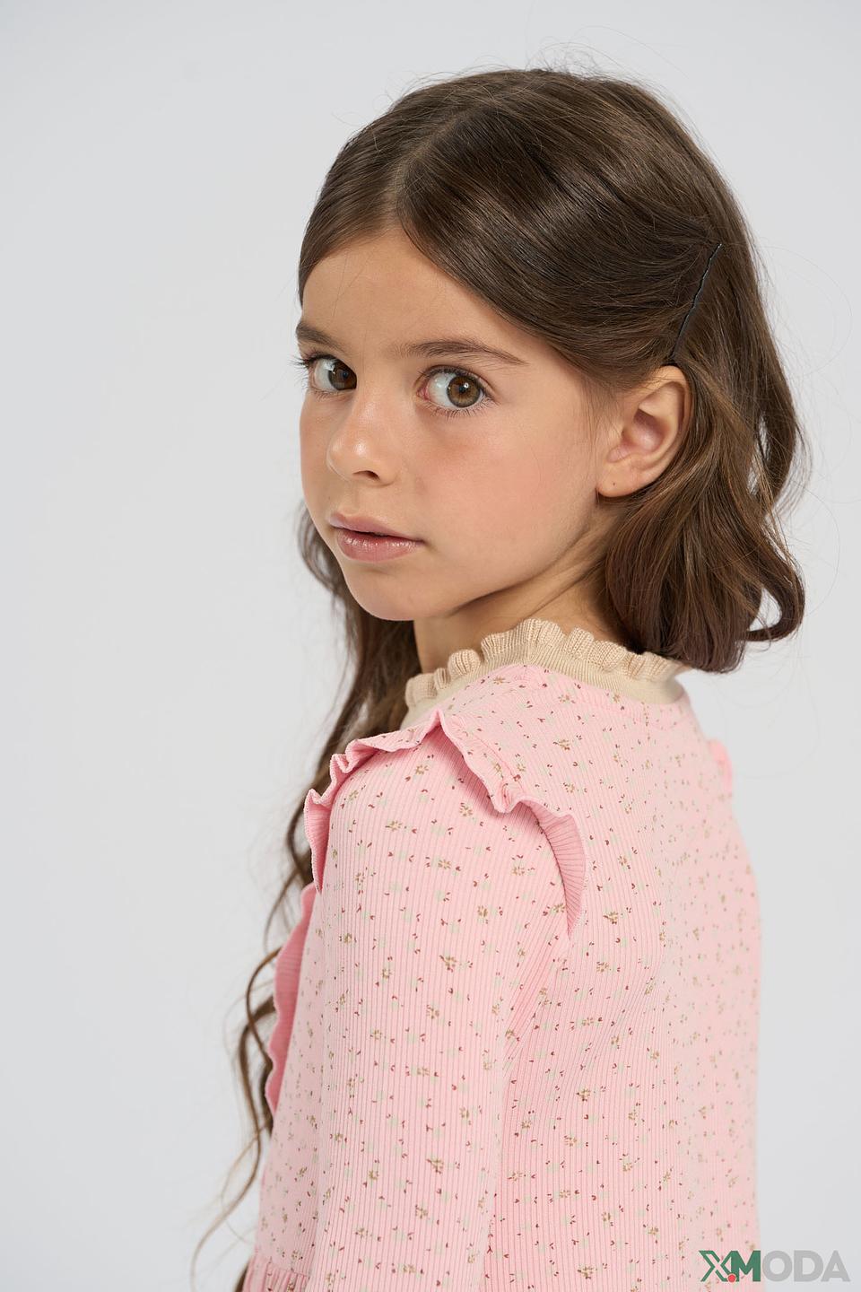 Блуза Choupette дев. с рюшами розовый