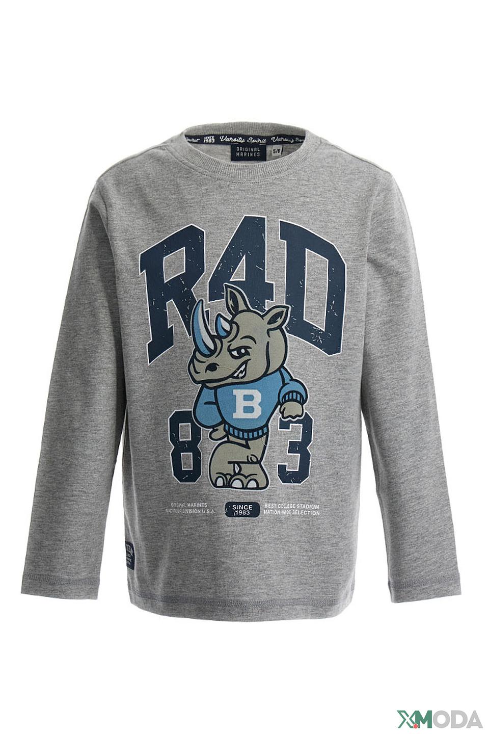 Футболка Original Marines серая с принтом