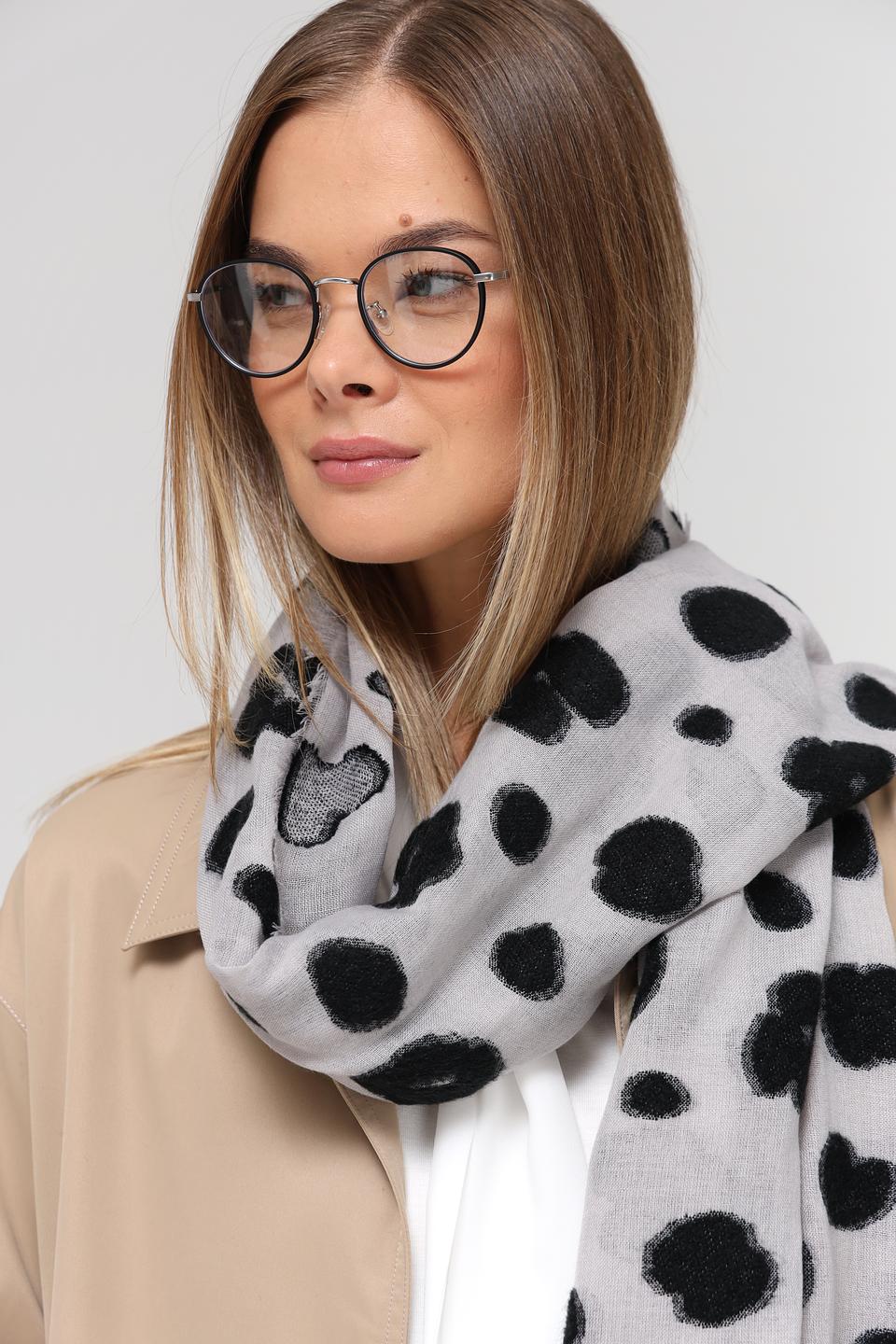 Шарф Fraas с леопардовым принтом