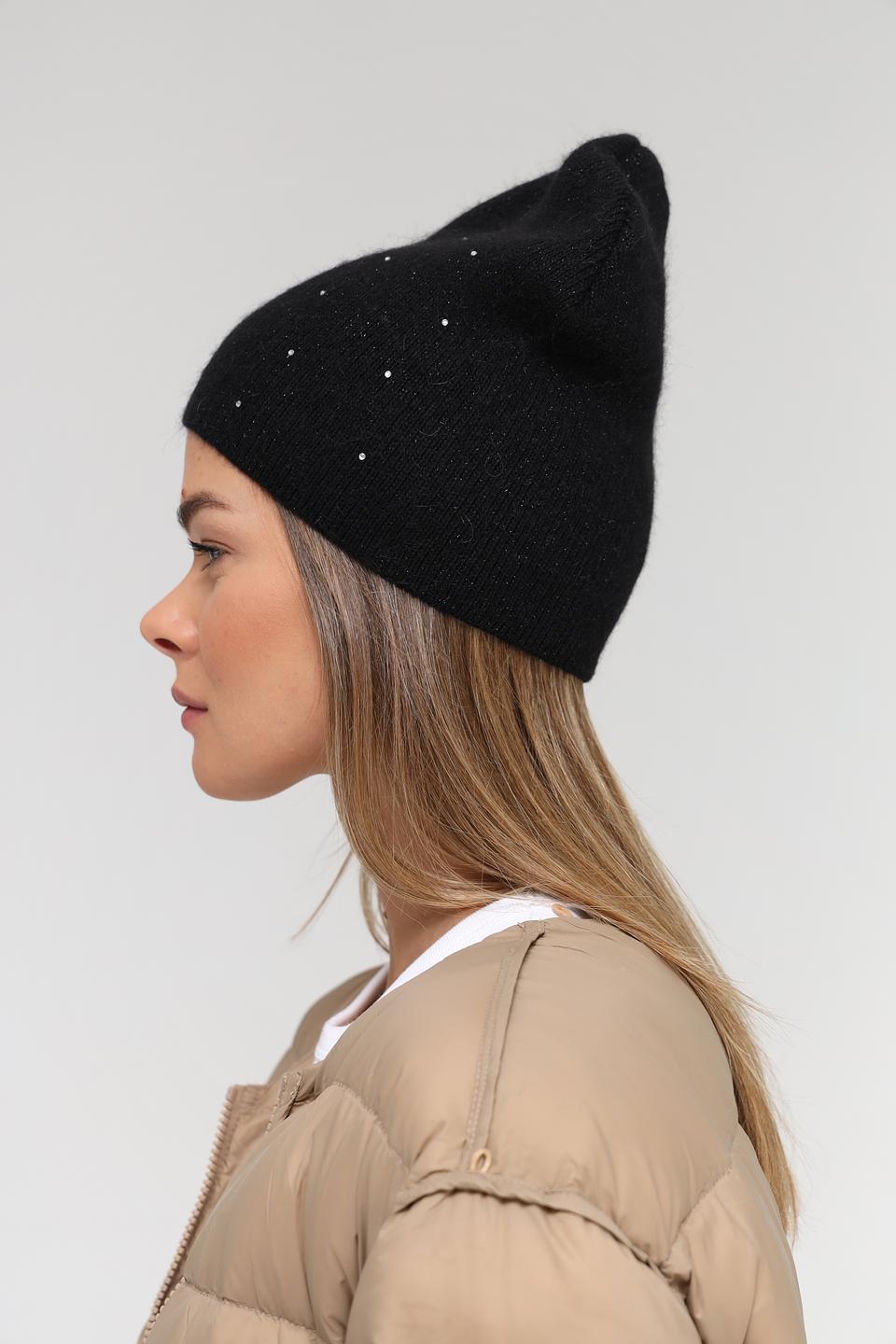 Шапка Marhatter чёрная с люрексом