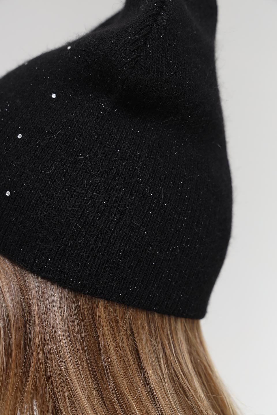 Шапка Marhatter чёрная с люрексом