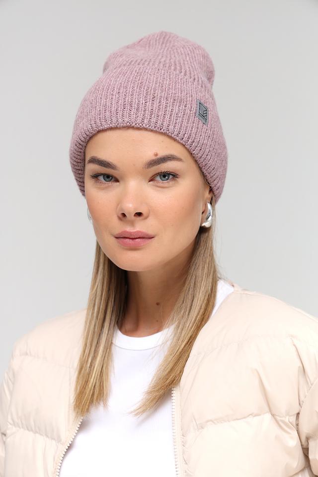 Шапка Marhatter вязаная пудровая