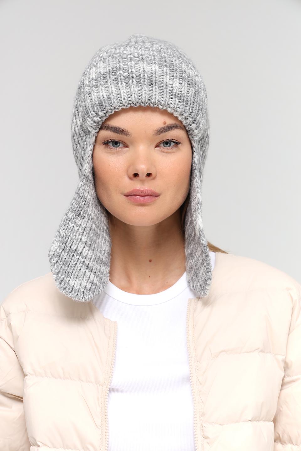 Шапка Marhatter с ушами серая