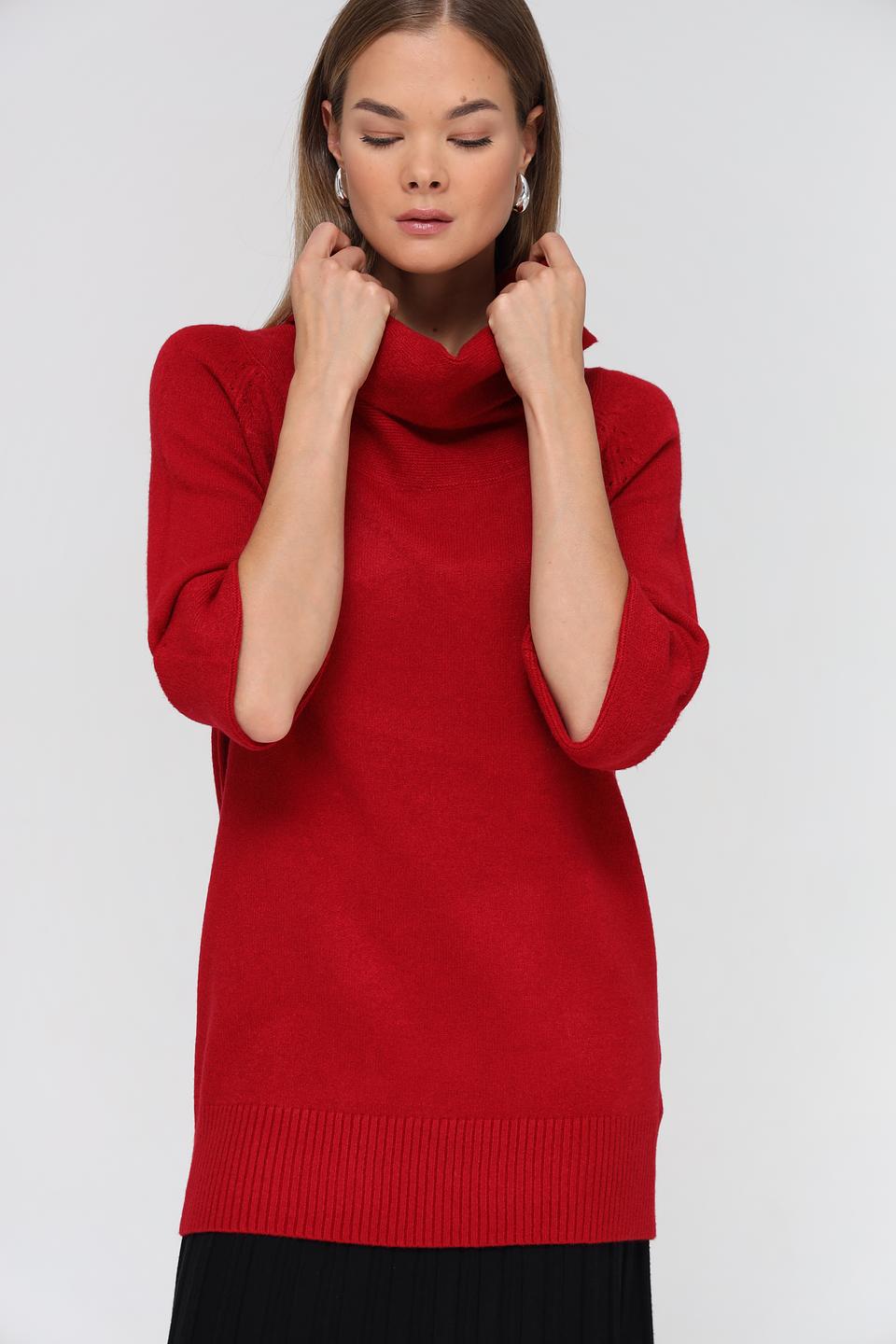 Пуловер Passioni с воротником-холом