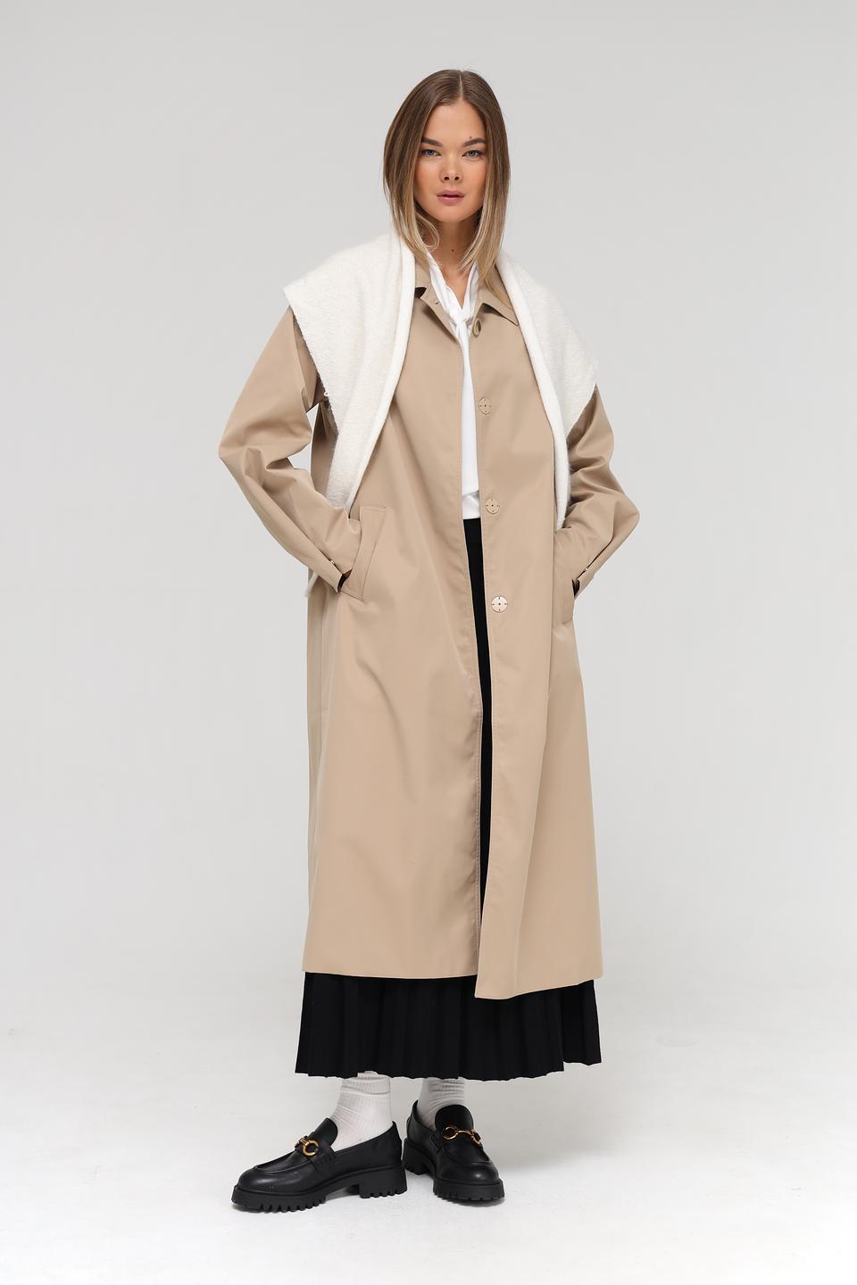 Шарф Adel вязаный кремовый