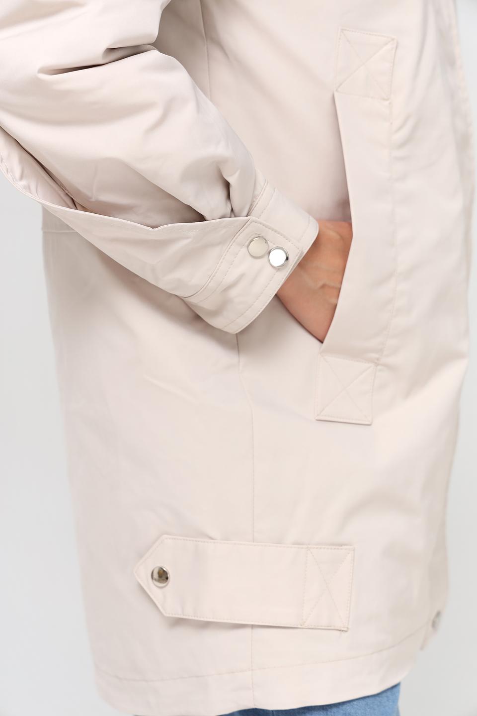 Куртка Electra style бежевая с мехом