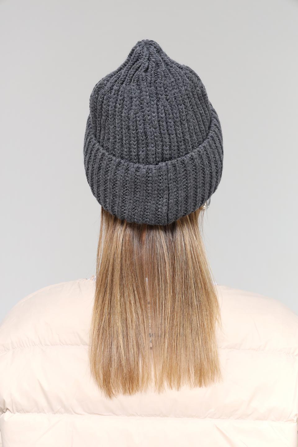 Шапка Marhatter с логотипом серая