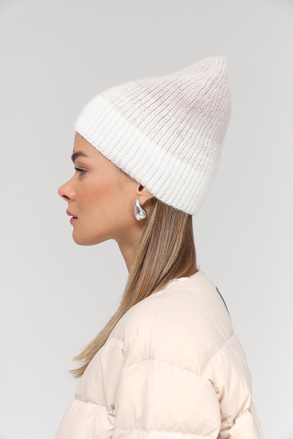 Шапка Marhatter вязаная белая