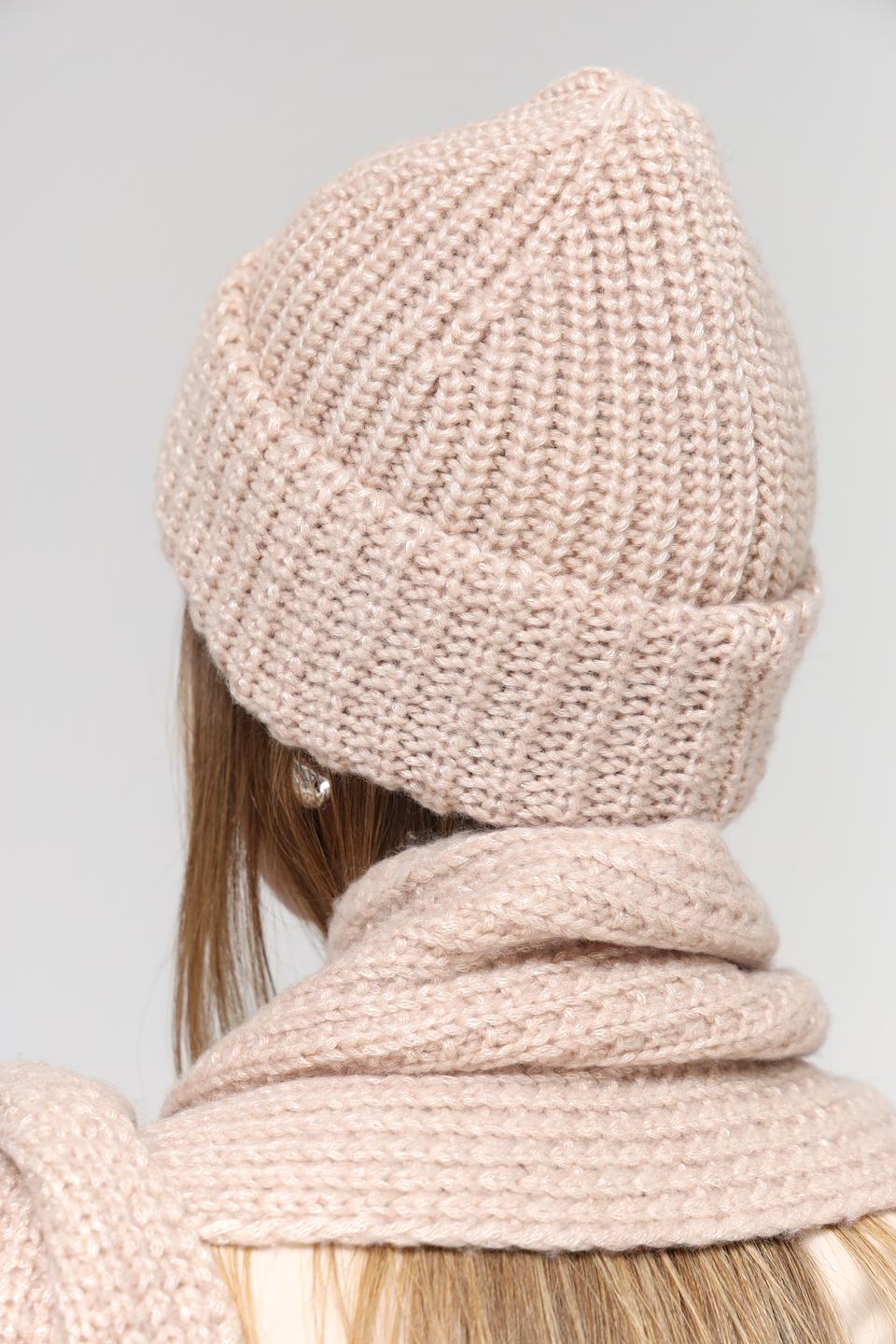 Шапка Marhatter вязаная бежевая