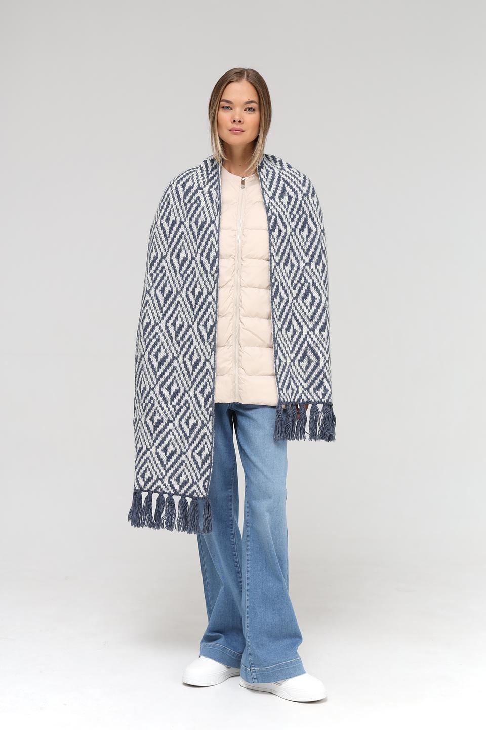 Шарф Marhatter с геометрическим узором