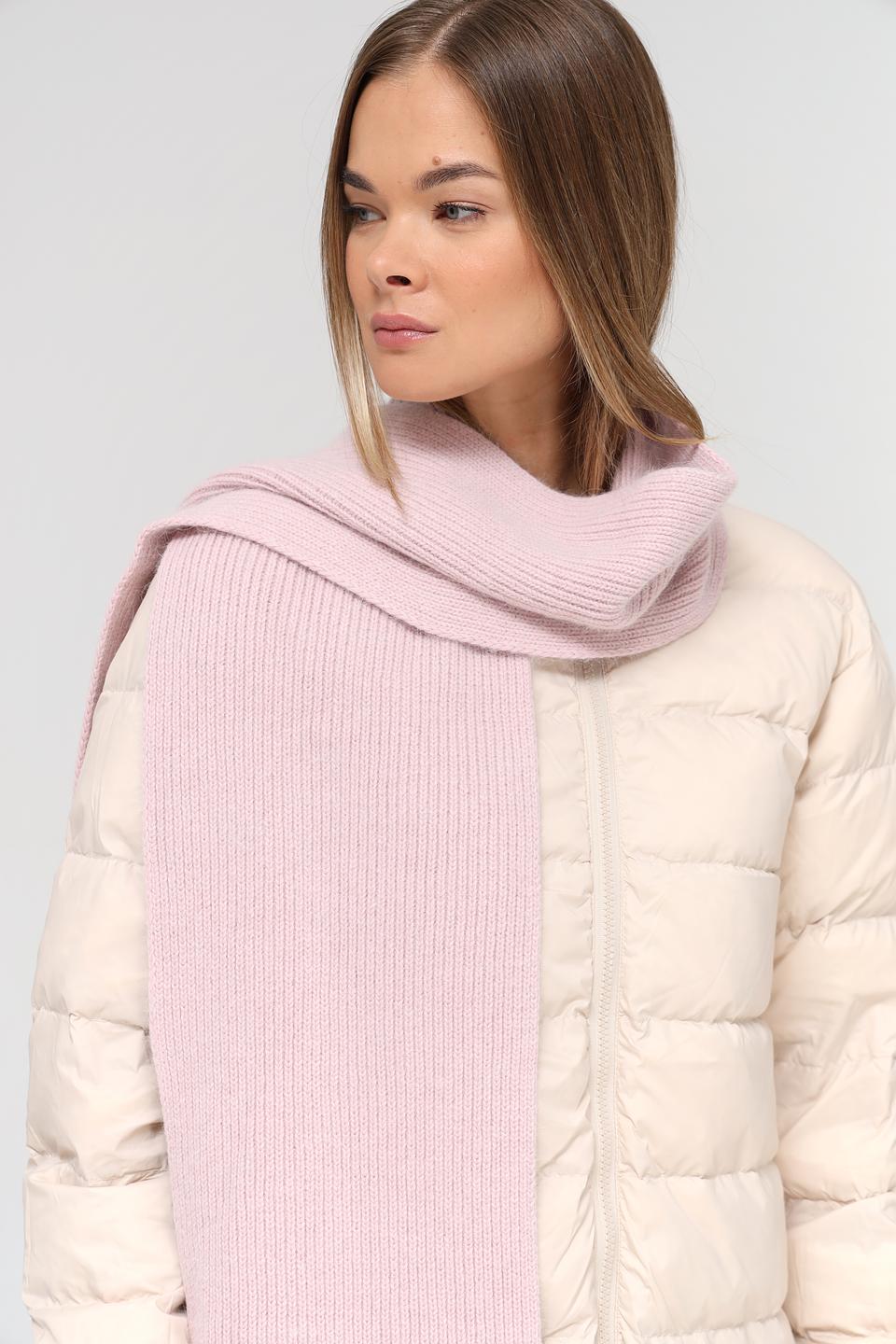 Шарф Marhatter вязаный пудровый