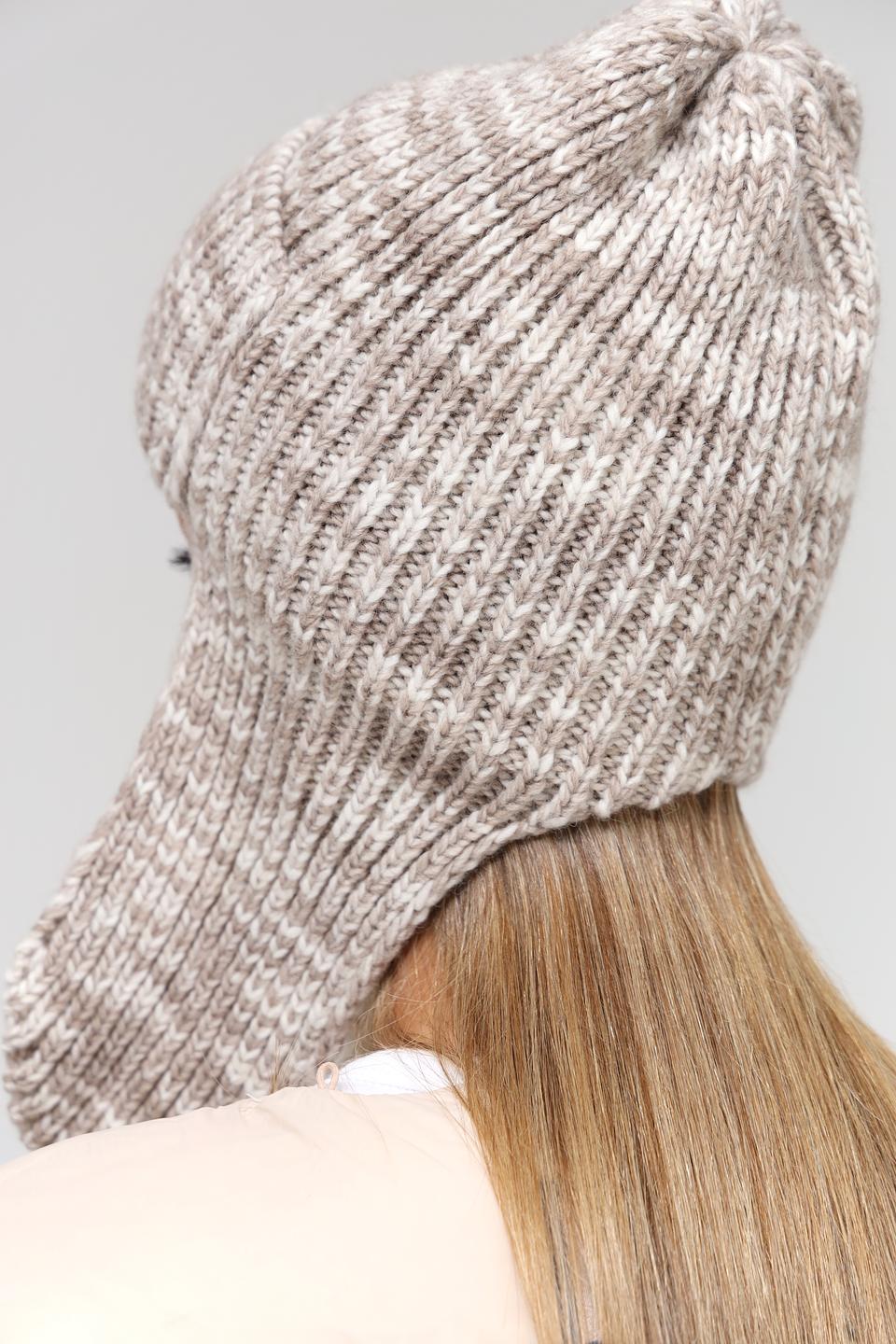 Шапка Marhatter с ушами бежевая