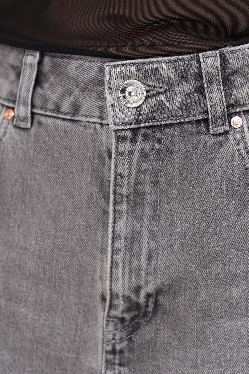 Юбка Oui деним серая