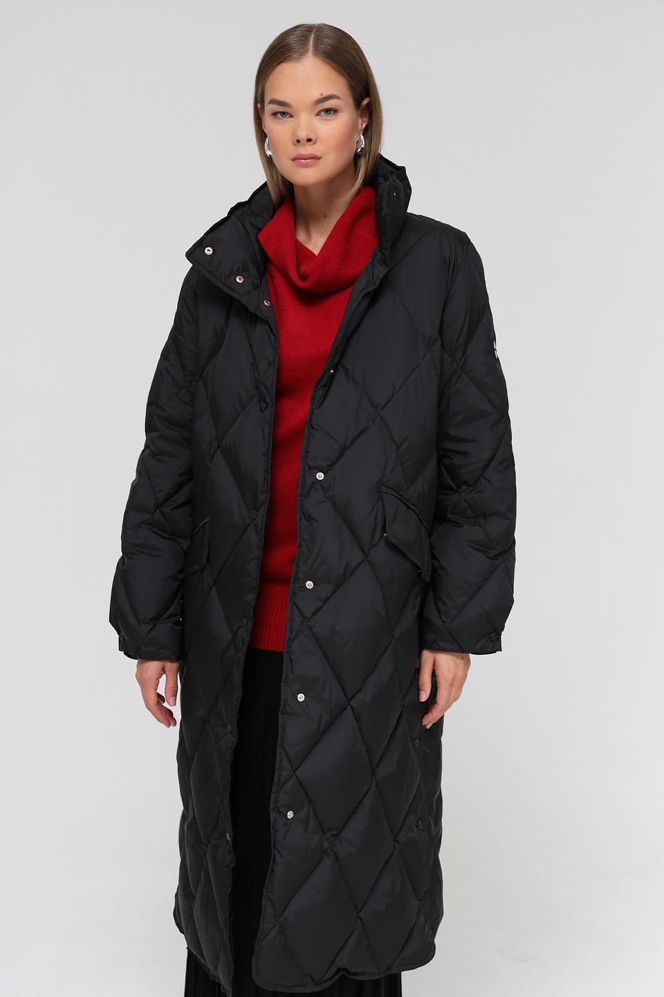 Пальто Marc Cain стеганое чёрное