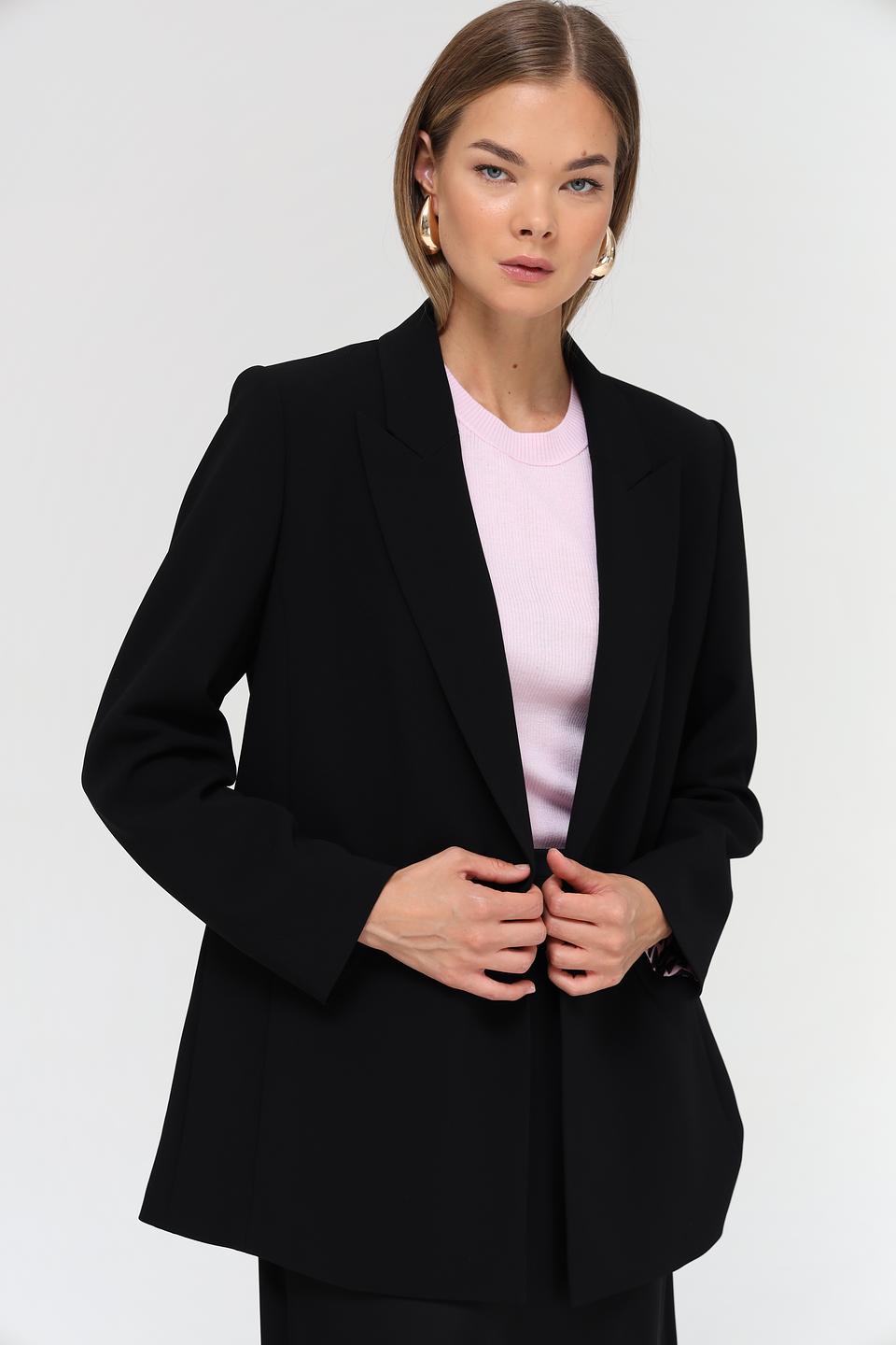 Жакет Marc Cain чёрный двубортный