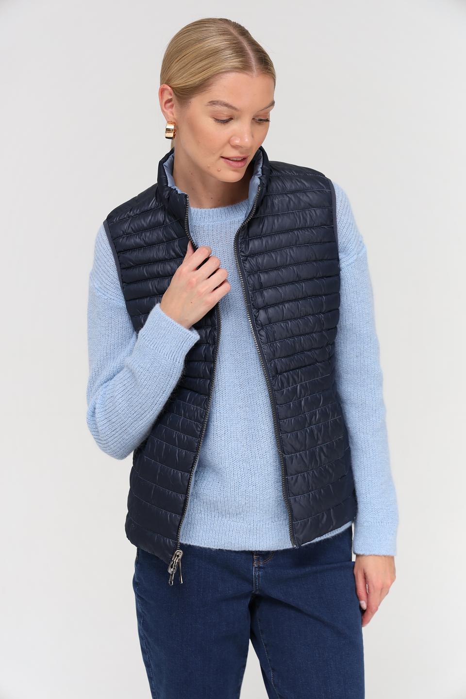 Жилет Lebek стеганый голубой