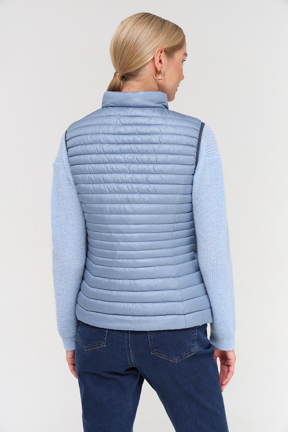 Жилет Lebek стеганый голубой