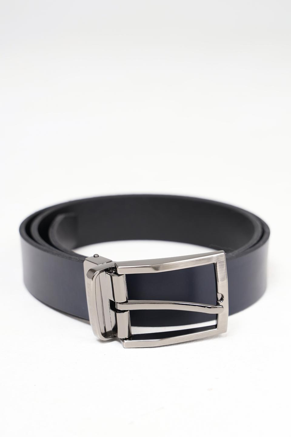 Ремень Bugatti ACC кожаный чёрный