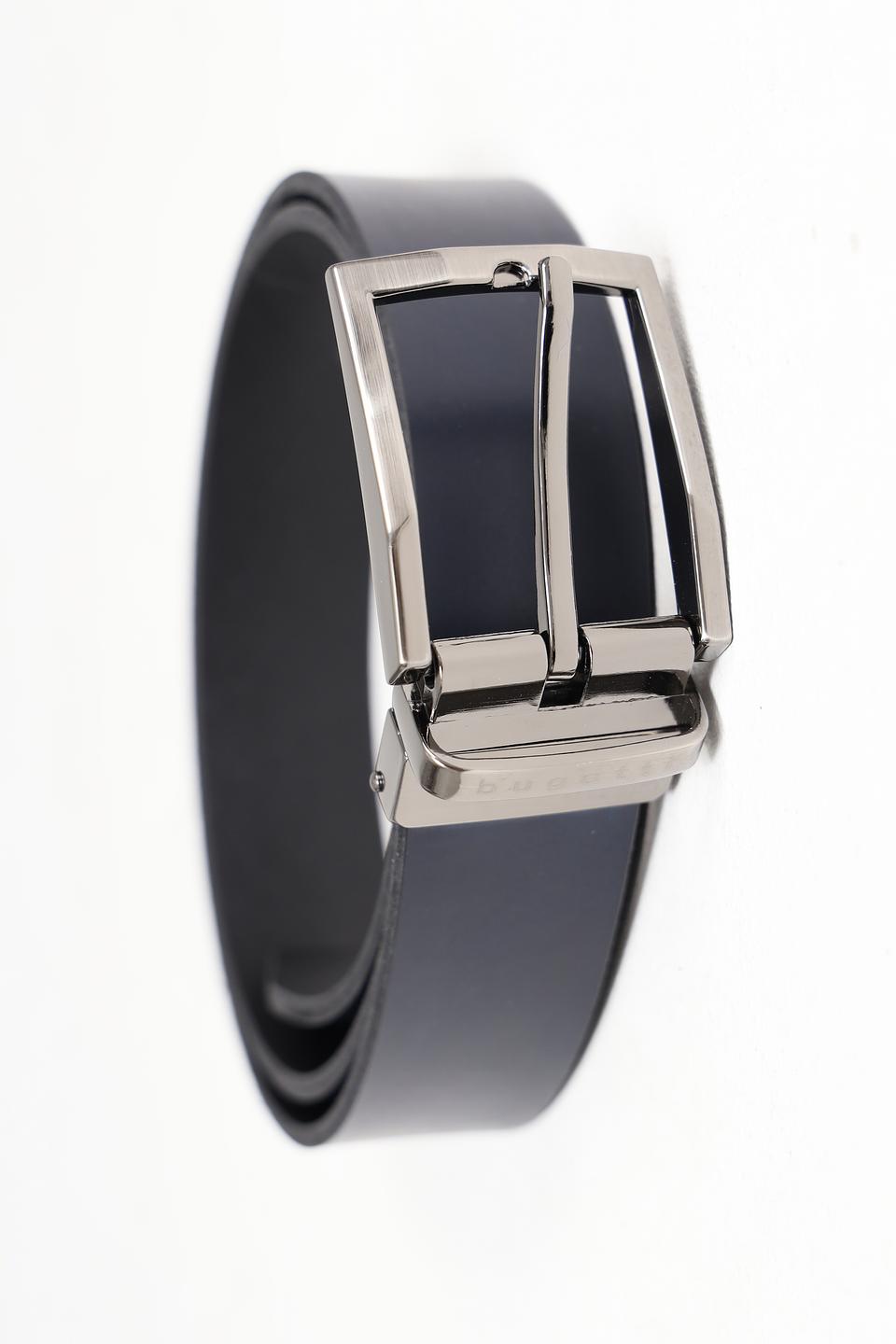 Ремень Bugatti ACC кожаный чёрный