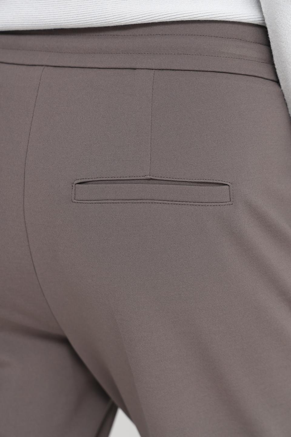 Брюки классические Luisa Cerano серо-коричневые