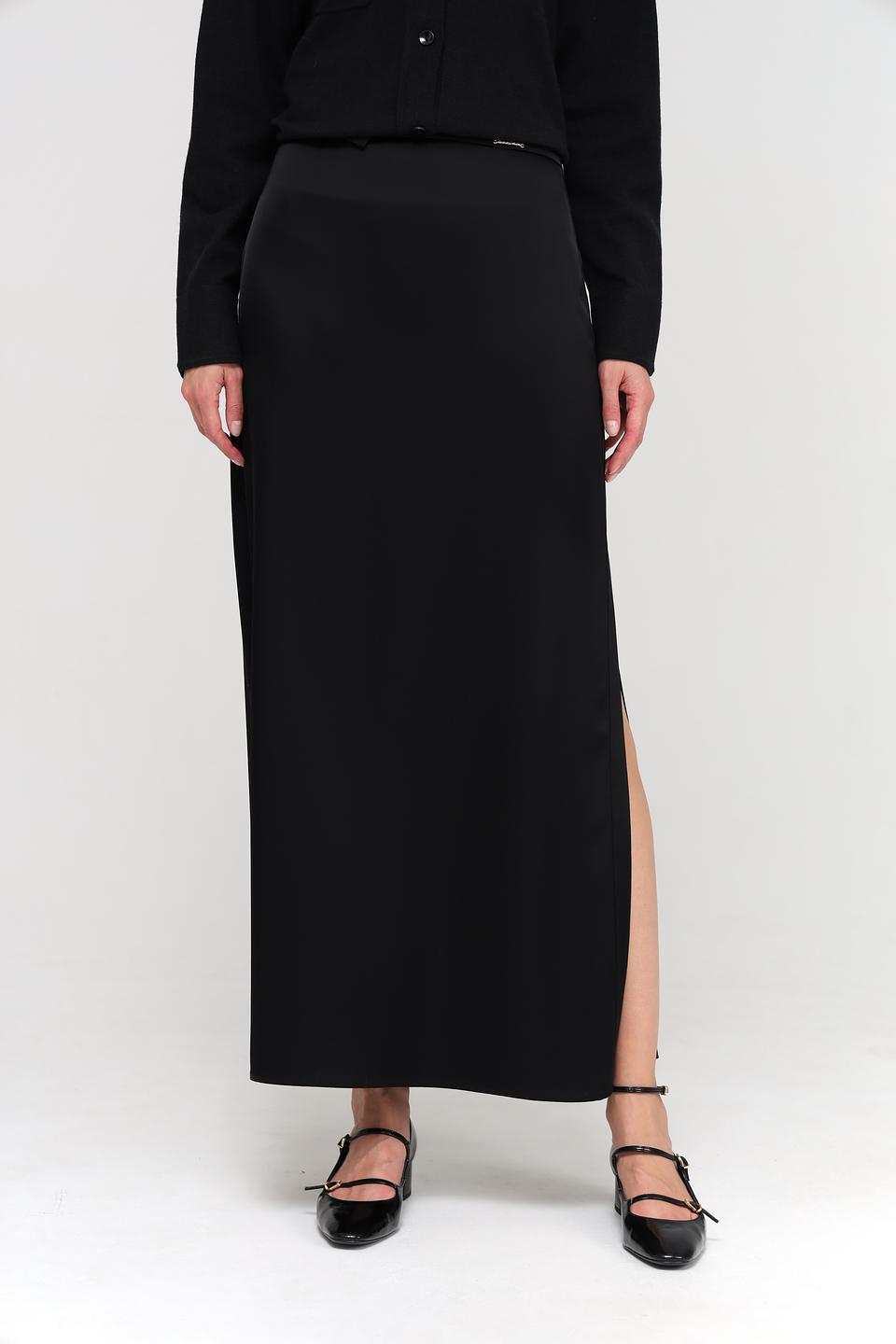 Юбка Marc Cain чёрная с разрезом