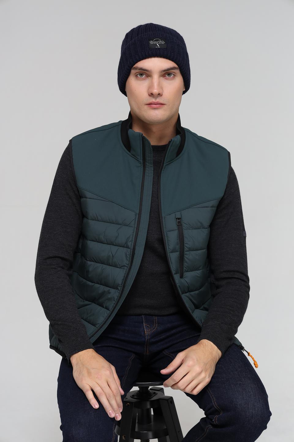 Шапка ADL man вязаная тёмно-синяя