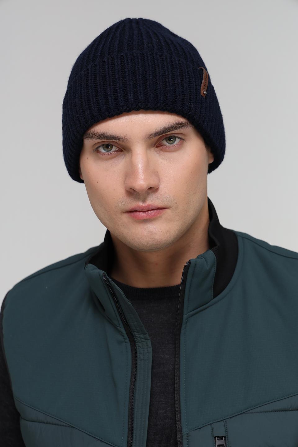 Шапка Marhatter мужская тёмно-синяя