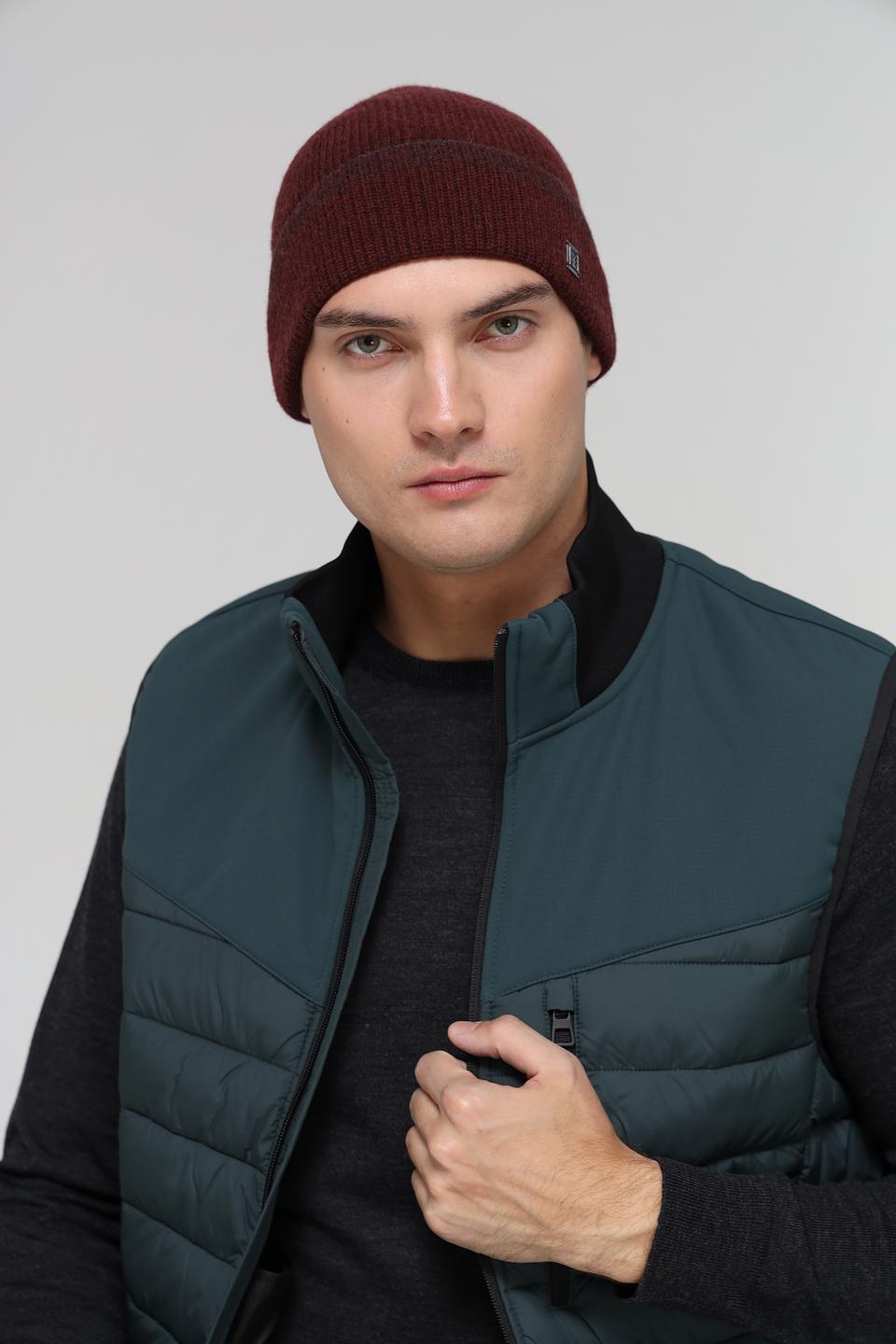 Шапка Marhatter мужская бордовая