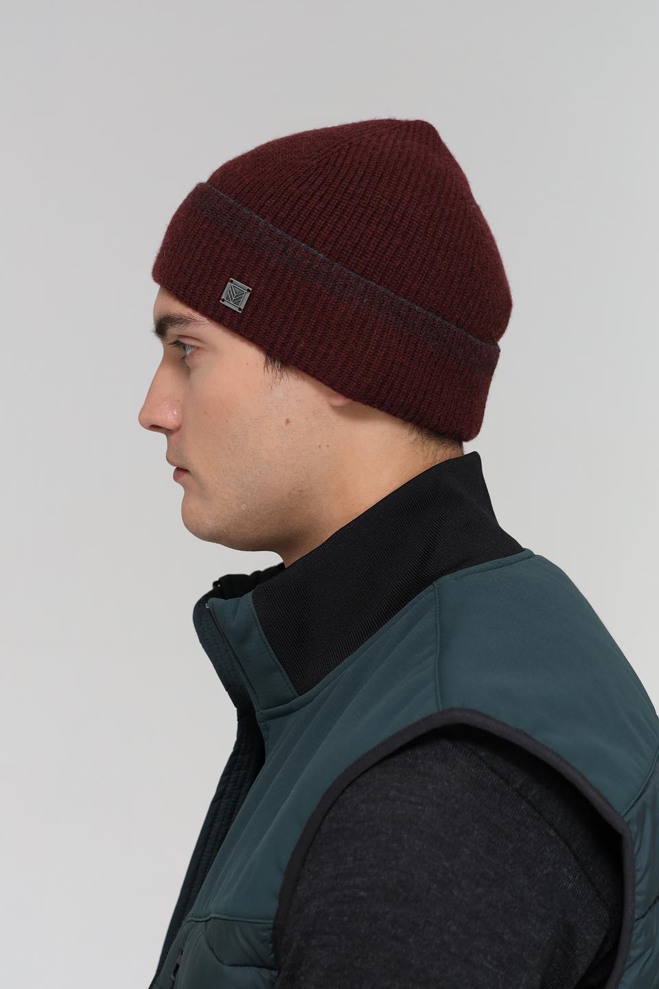 Шапка Marhatter мужская бордовая