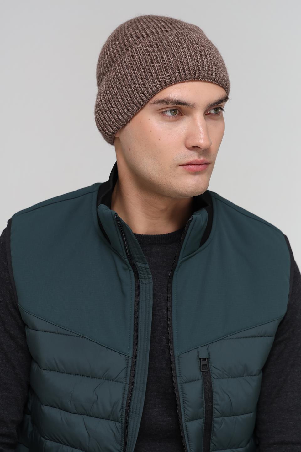 Шапка Marhatter мужская бежевая