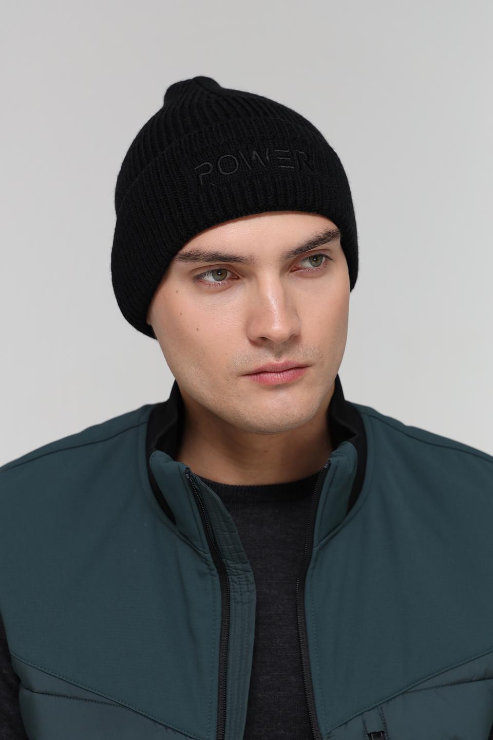 Шапка Marhatter чёрная с надписью