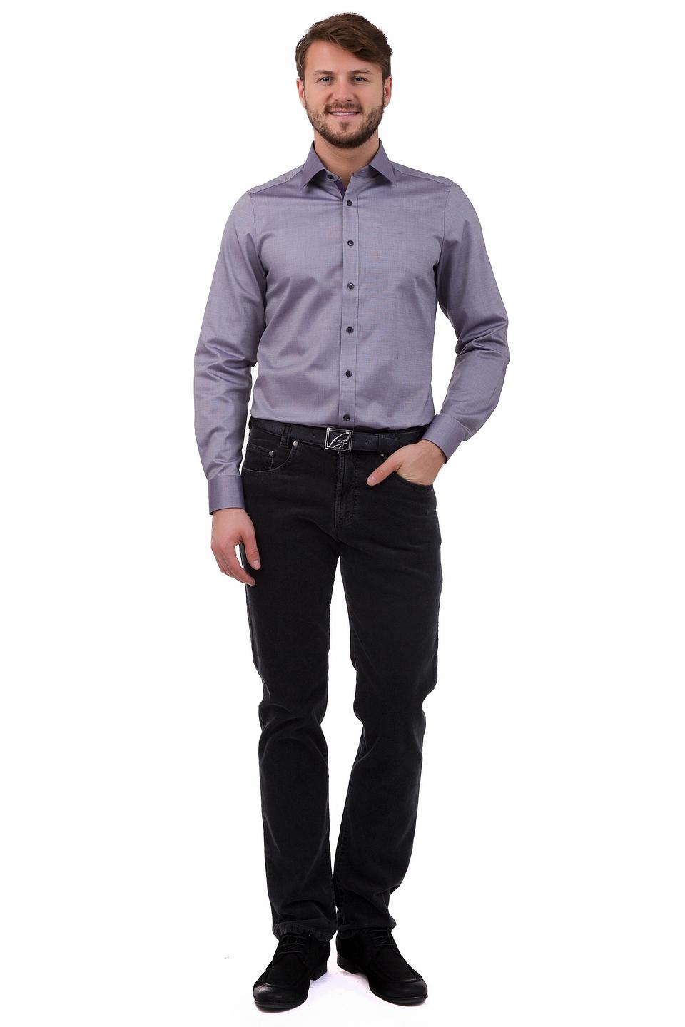 Olymp Рубашка с длинным рукавом Сиреневая