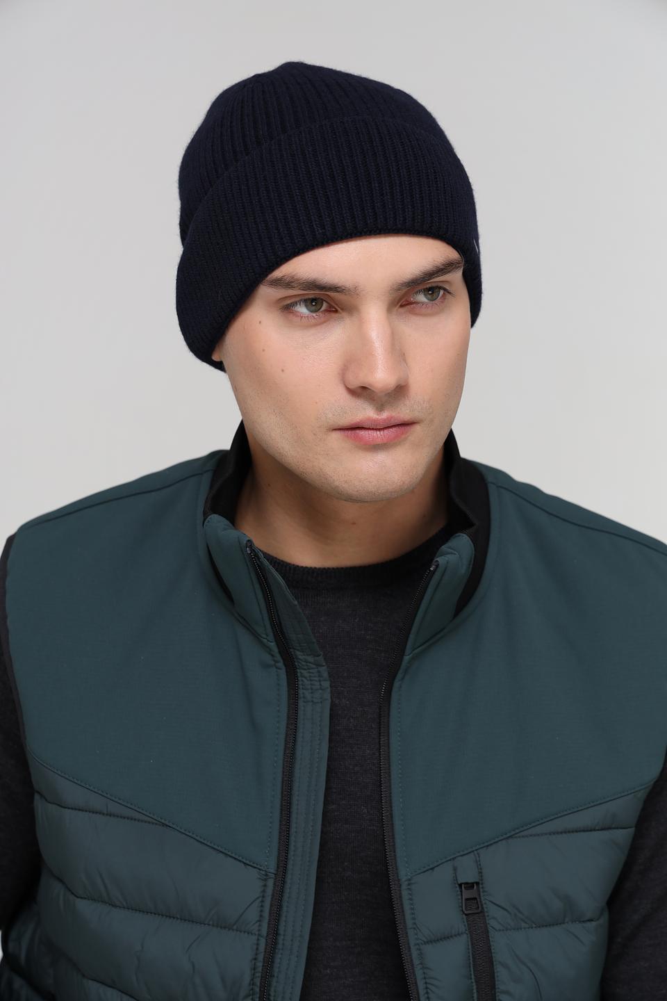 Шапка Marhatter мужская тёмно-синяя