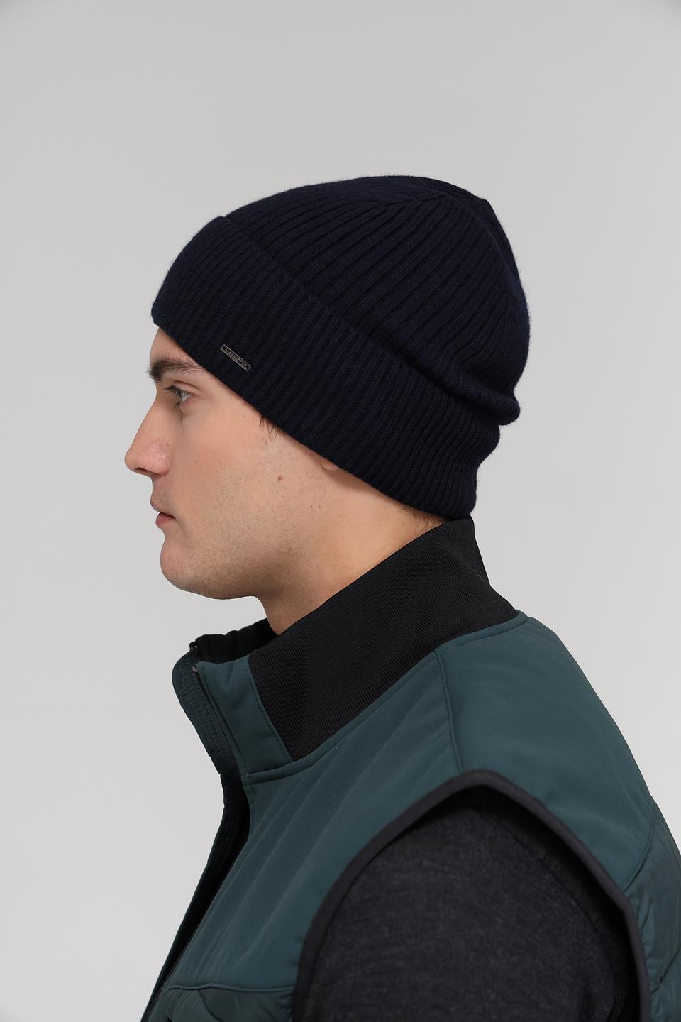 Шапка Marhatter мужская тёмно-синяя