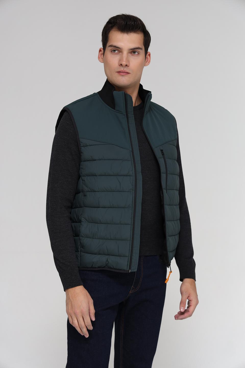 Жилет Tom Tailor стеганый оливковый