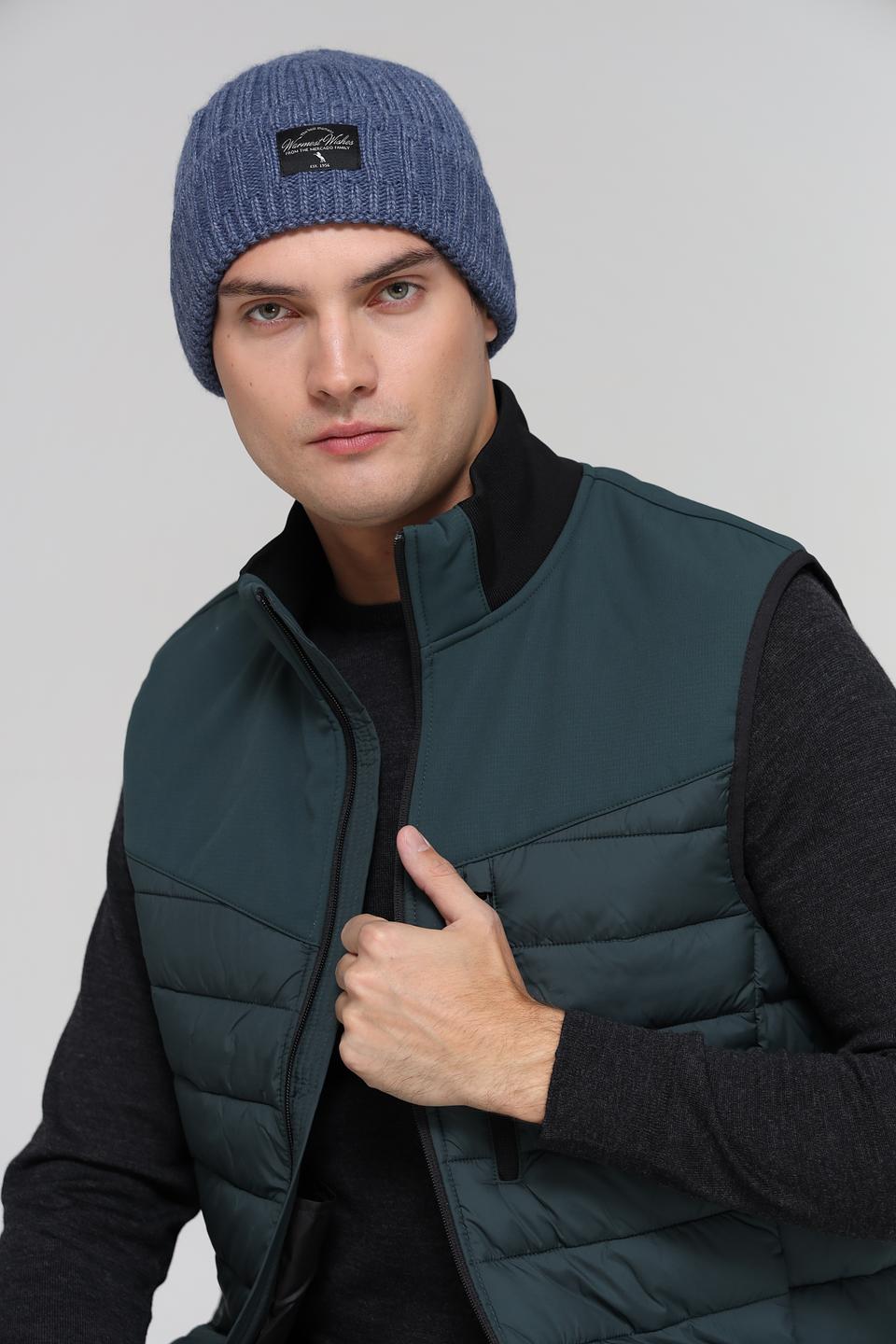 Шапка ADL man вязаная синяя